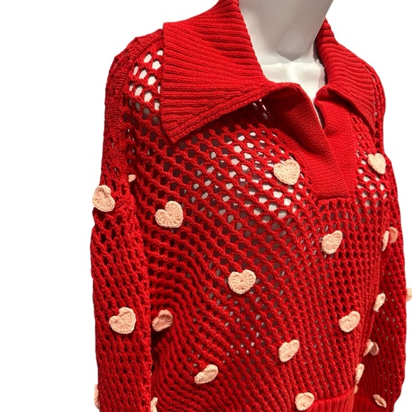 FARM Rio Red Heart Sweater - Picture 9 of 12